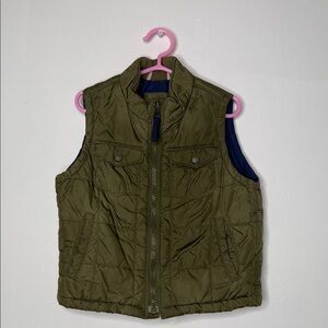 Olive Green Quilted Vest